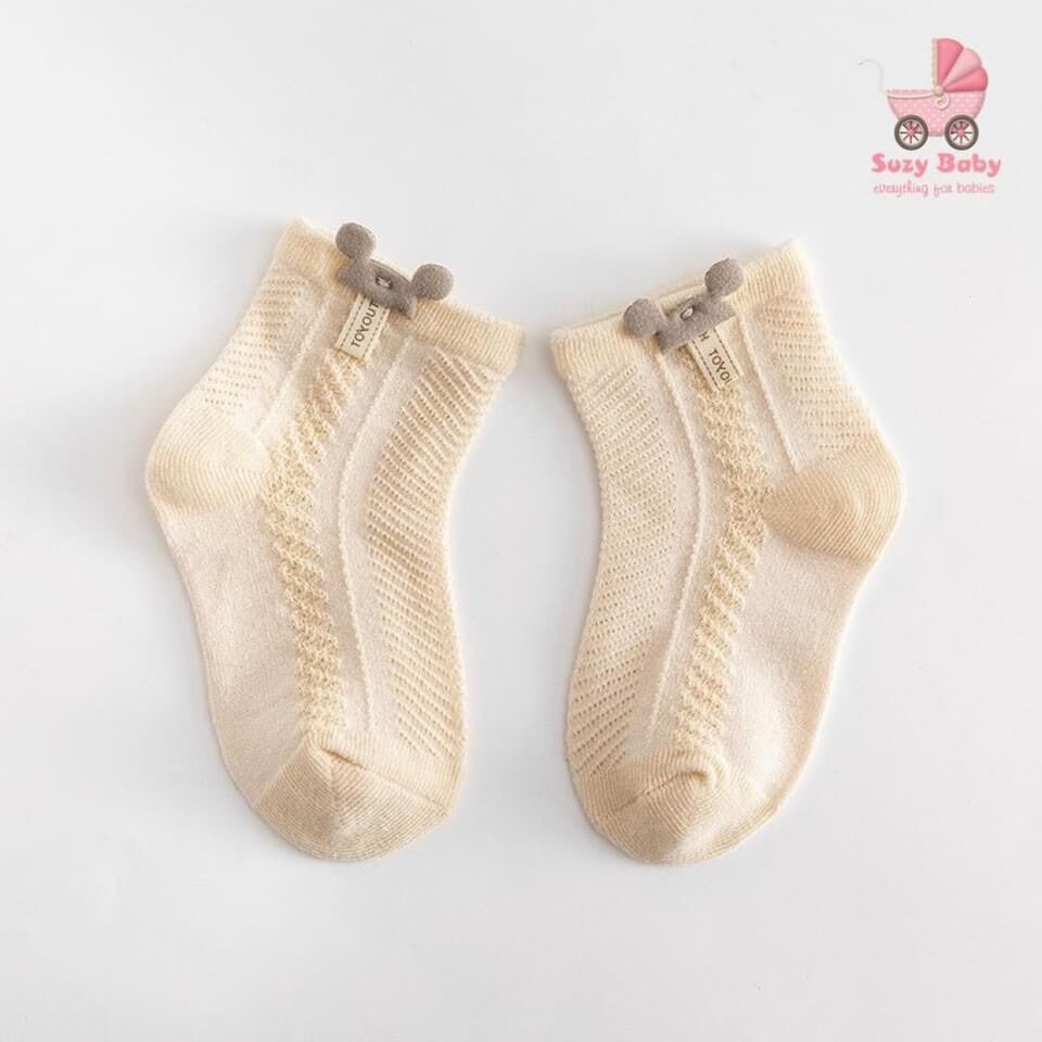 TẤT LƯỚI HÀN QUỐC THÊU GẤU