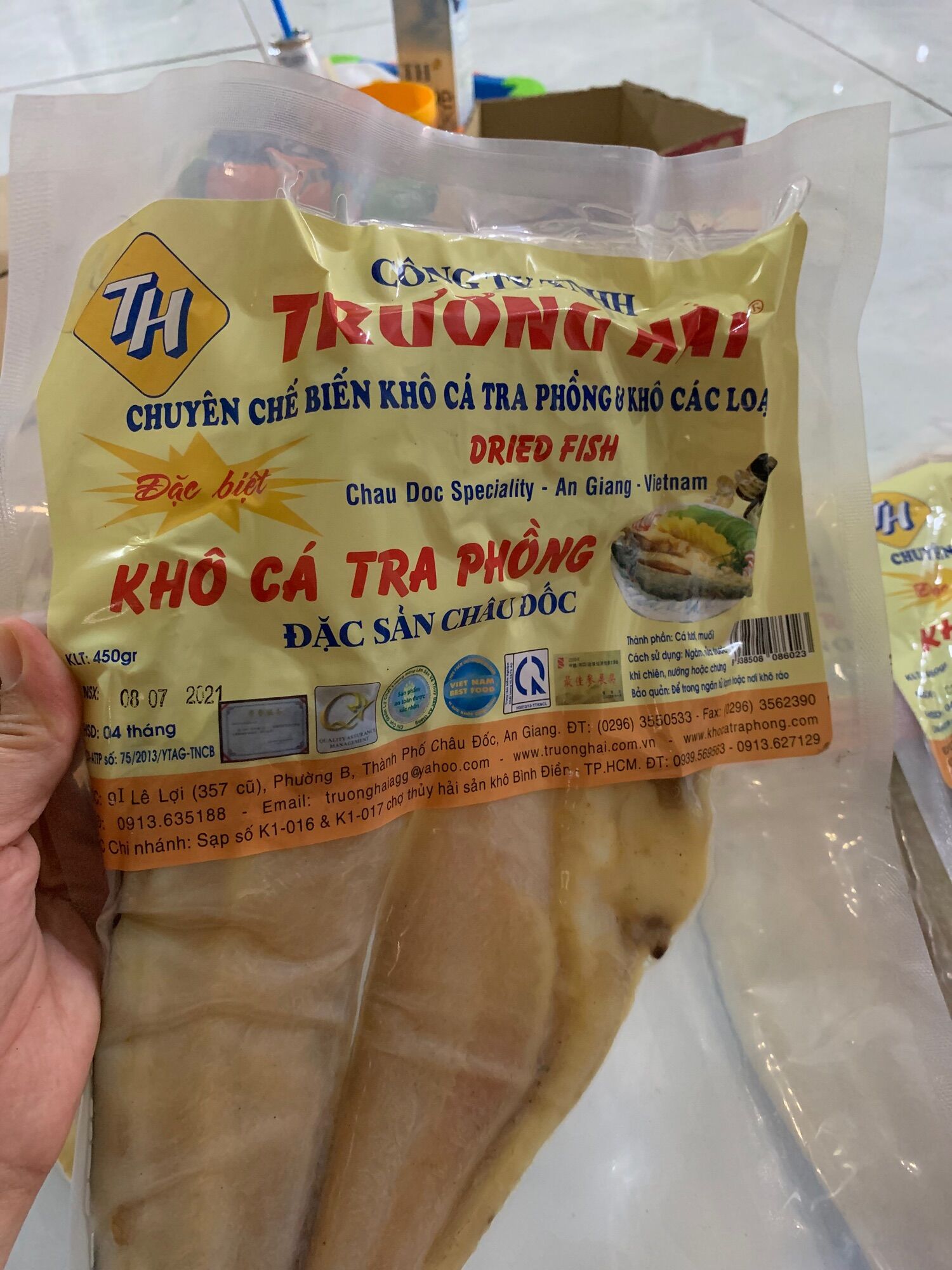 Khô cá tra phồng Trương Hải 500gr