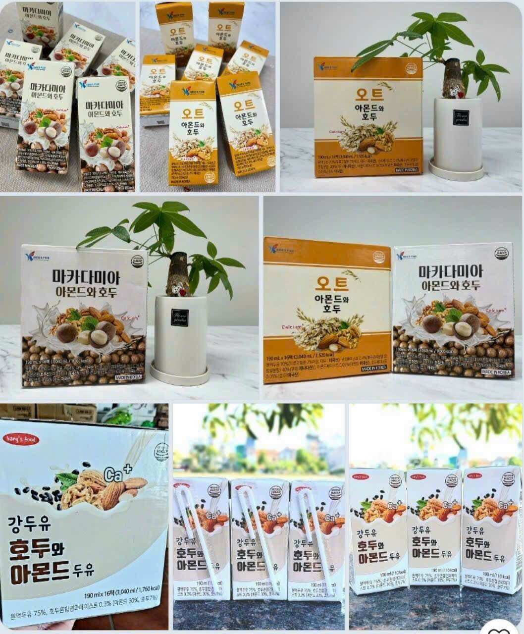 Sữa hạt hàn quốc kang'sfood tách lẻ 1 hộp 190ml