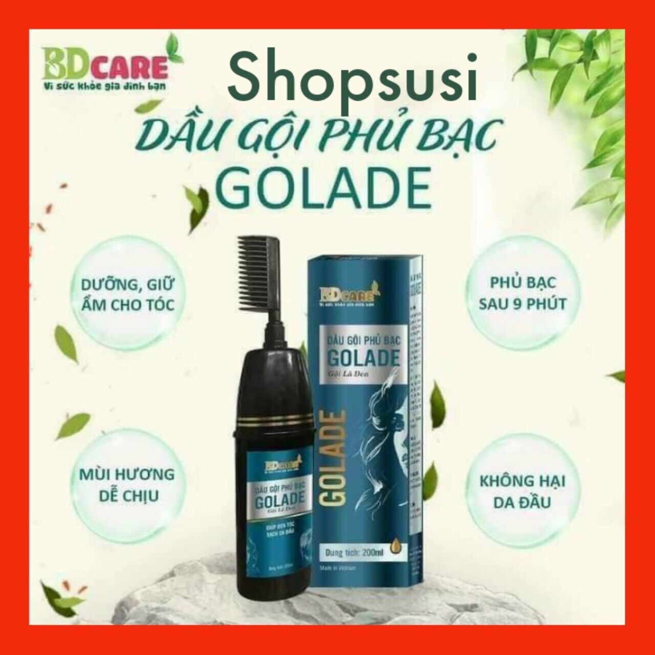 Dầu gội phủ bạc tóc GOLADE