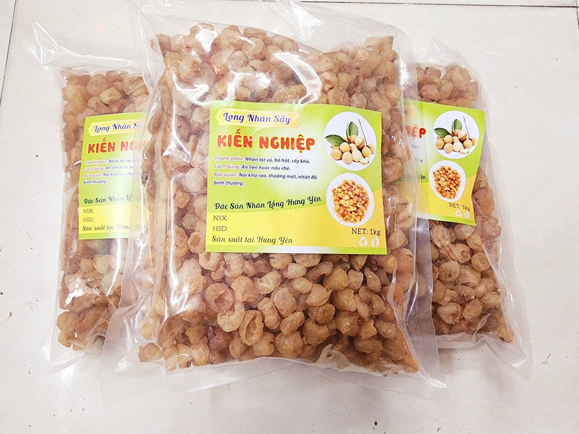 [HCM]Long nhãn sấy khô hàng trắng 1 kg