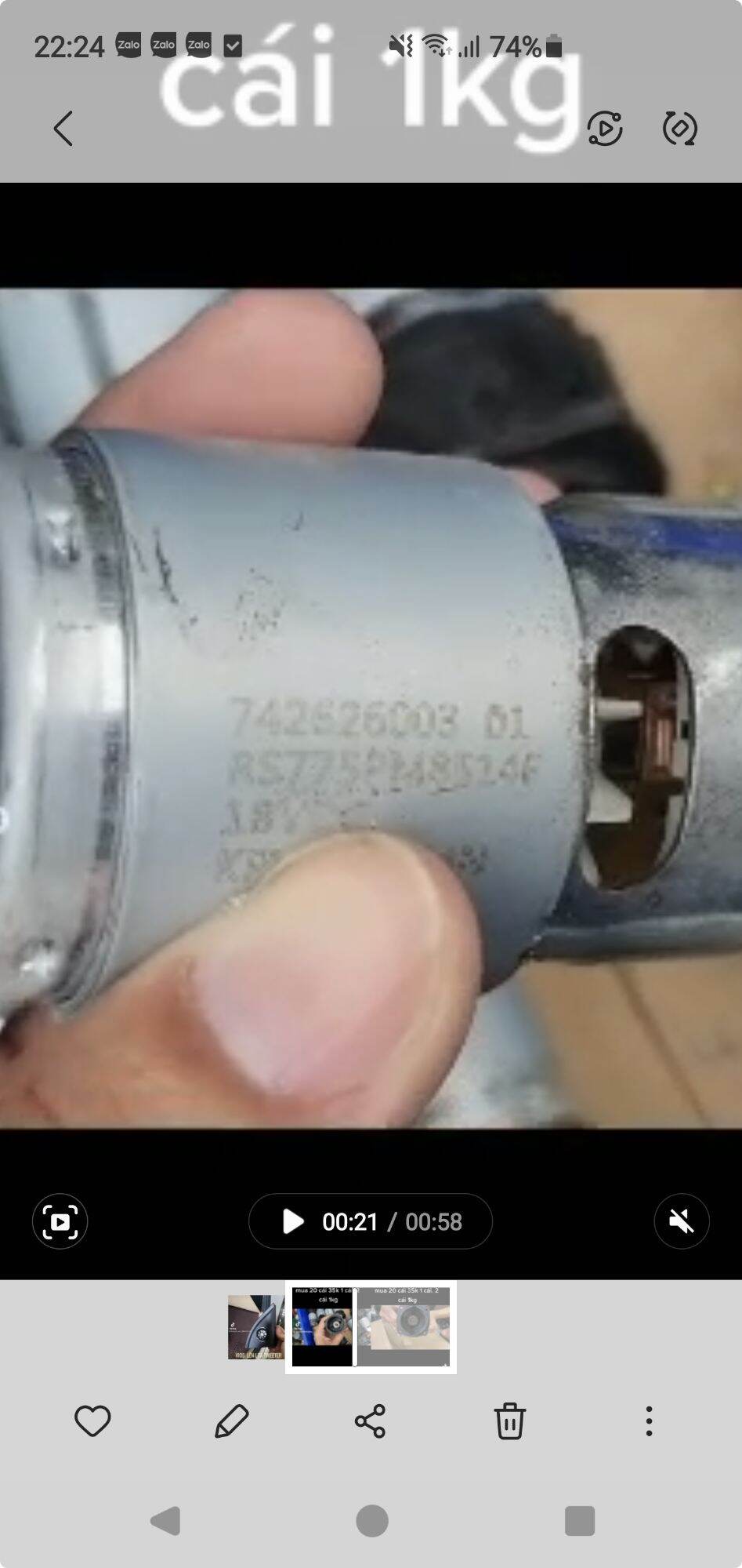 mô tơ 775 18vdc cực mạnh. giá 1 cái