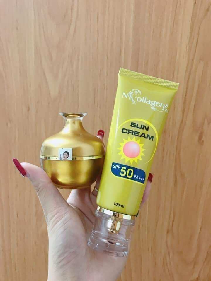 kem sâm + chống nắng ncollagen