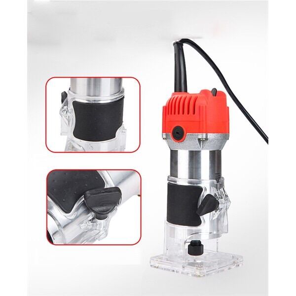 Máy phay gỗ Máy soi gỗ giá rẻ vỏ nhôm cao cấp dùng điện 220v 800w