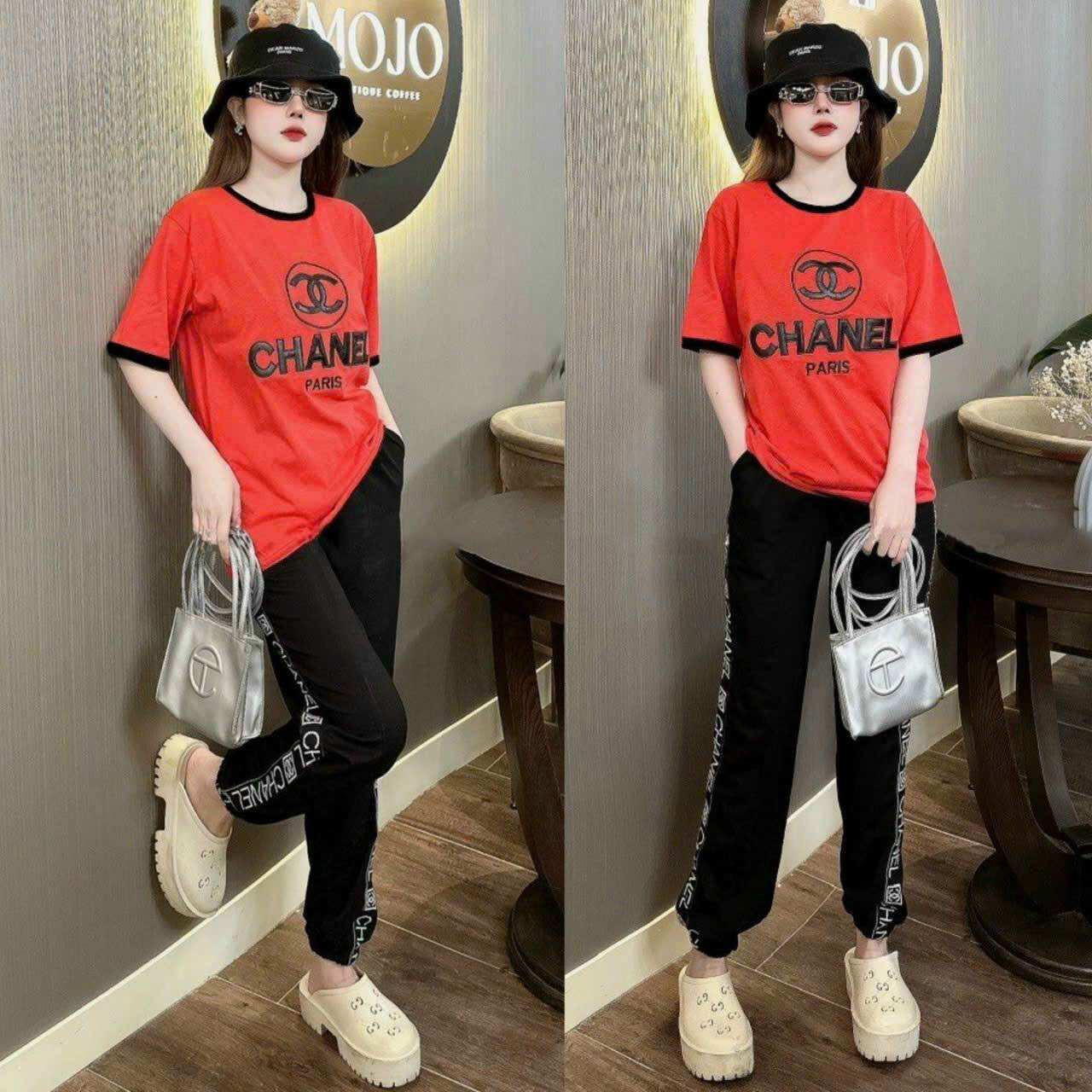 SÉT BỘ DÀI THUN COTTON THÊU CAO CẤP