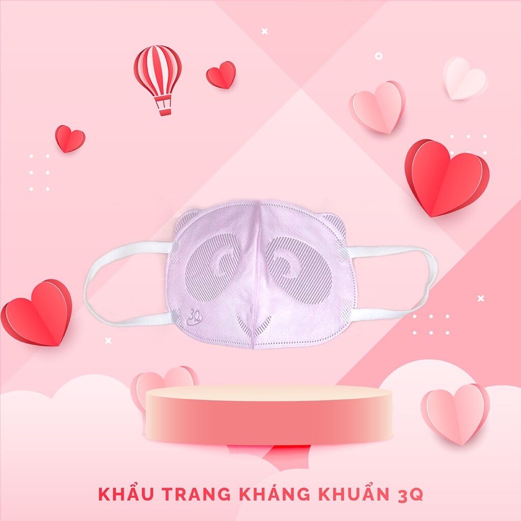 10 KHẨU TRANG CHO BÉ HÌNH GẤU 3D
