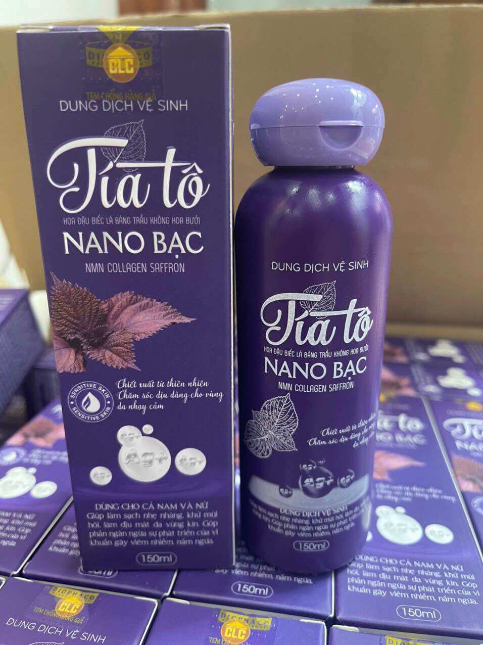 Dung dịch vệ sinh phụ nữ tía tô nano bạc