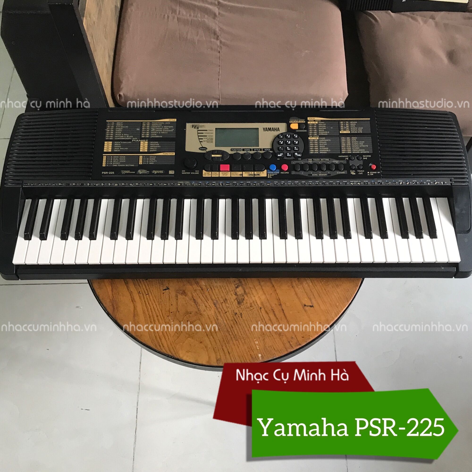 Đàn Organ Yamaha PSR-225 nội địa Nhật chính hãng, 61 phím cảm ứng, âm thanh tuyệt hay