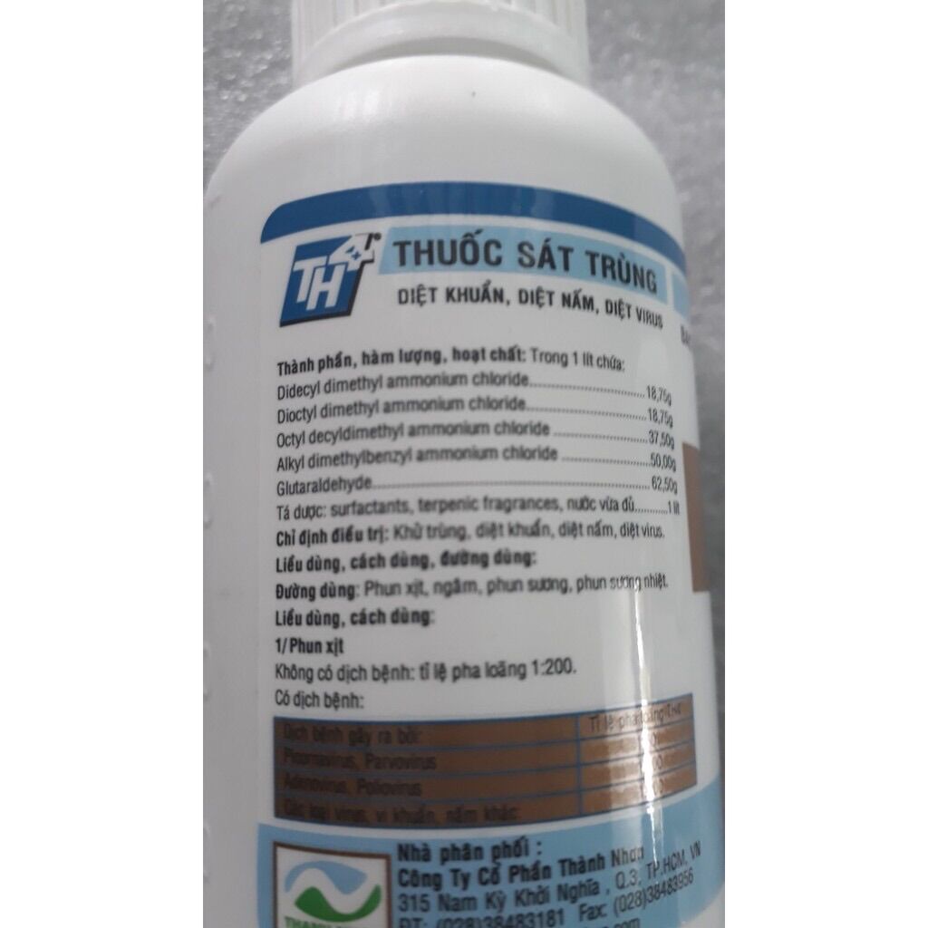 THHUỐC SÁT TRÙNG CHUỒNG TRẠI TH4 100ML TH 4
