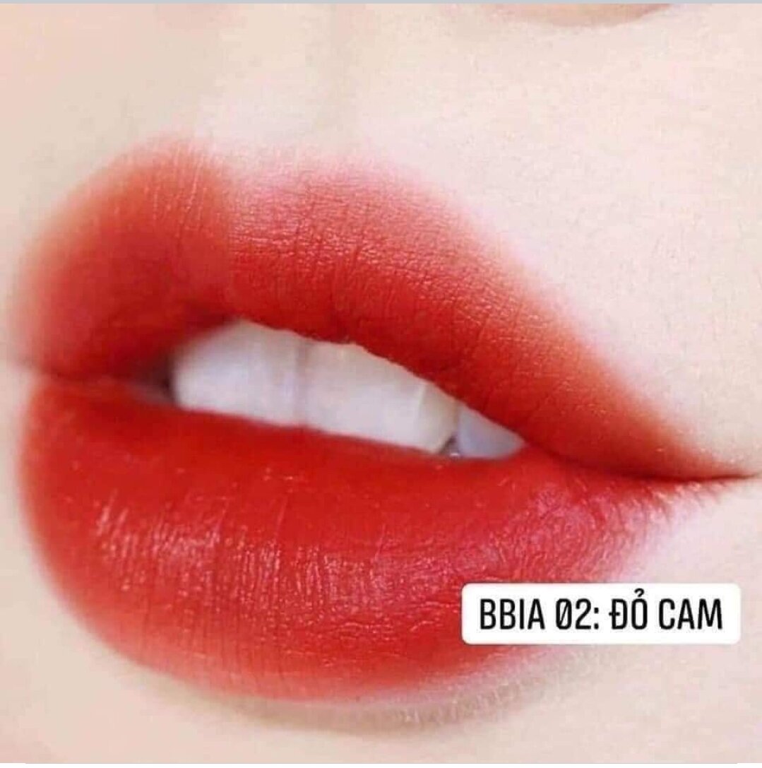 [Chuẩn Auth] Son kem BBIA màu đỏ cam 02