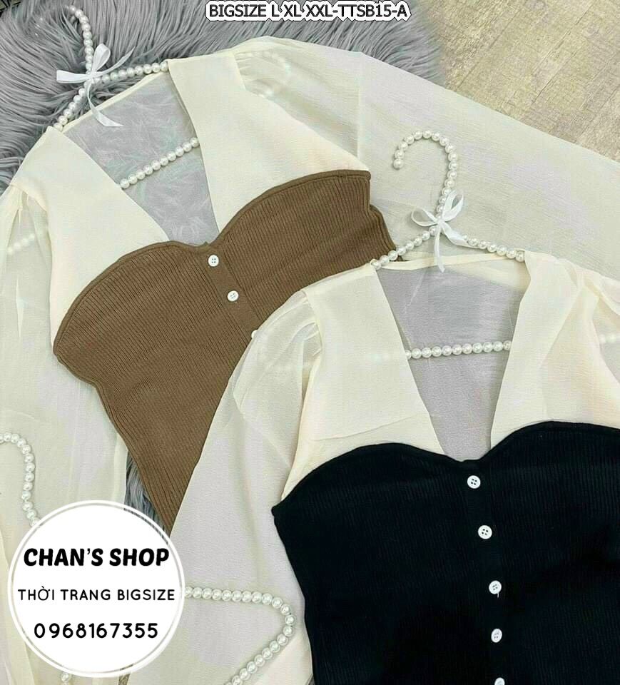 Bigsize 60- 90kg ÁO TAY PHỐI