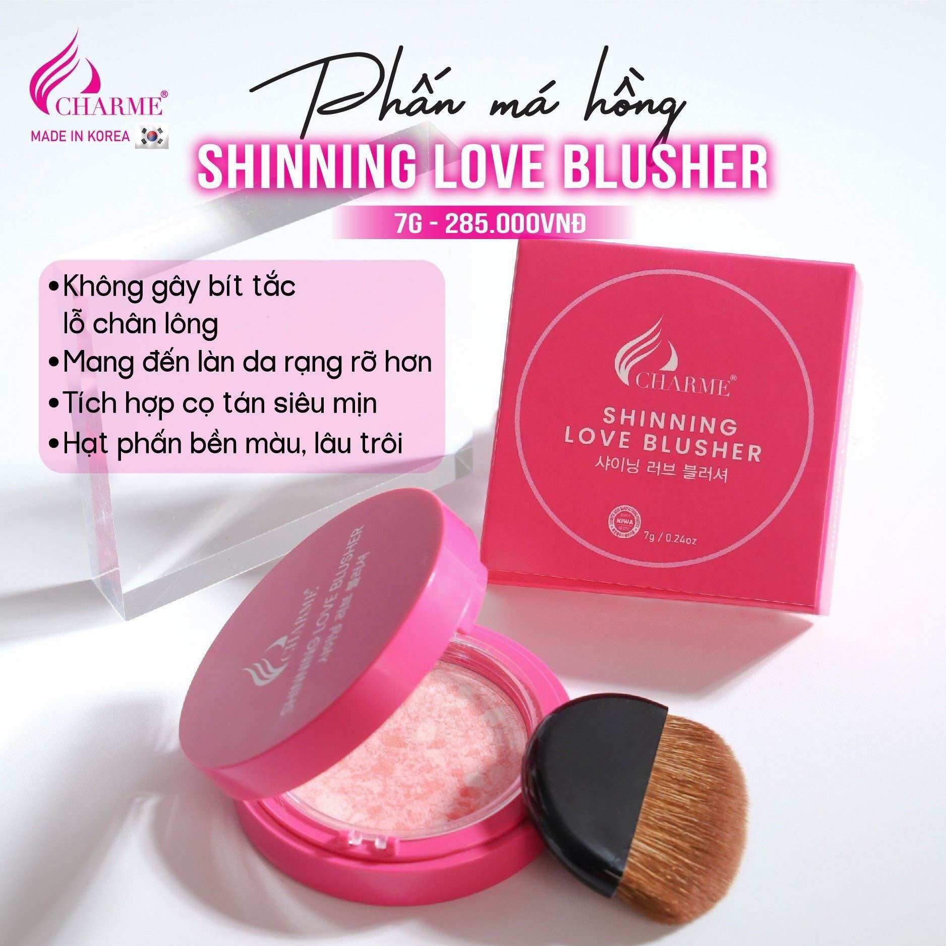 Phấn má hồng Charm Shinning Love Blusher