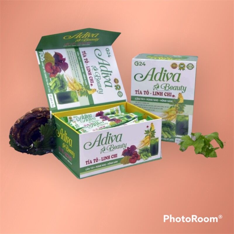 Combo 5 Hộp Thải Độc Adiva Beauty Tía Tô G24