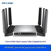 Bộ định tuyến Wi-Fi 7 TP-Link BE6400 3 cổng Gigabit 1 cổng 2.5G kiểm soát cha mẹ quản lý qua ứng dụng hỗ trợ Mesh tương thích Wi-Fi 6E router không dây cho gia đình và văn phòng