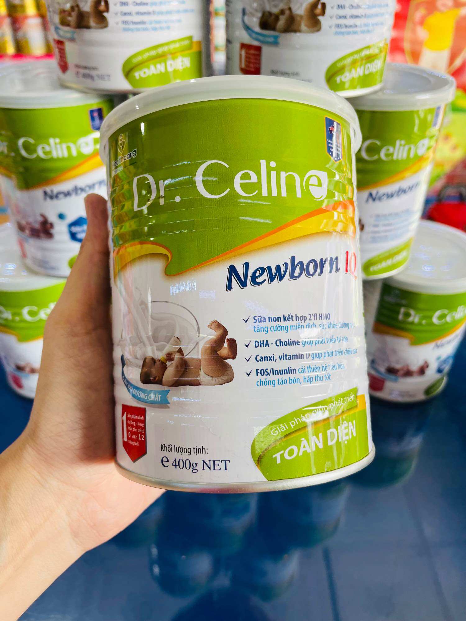 Sữa Bột Dr.Celine Newbron IQ 0-12 Tháng (400g)