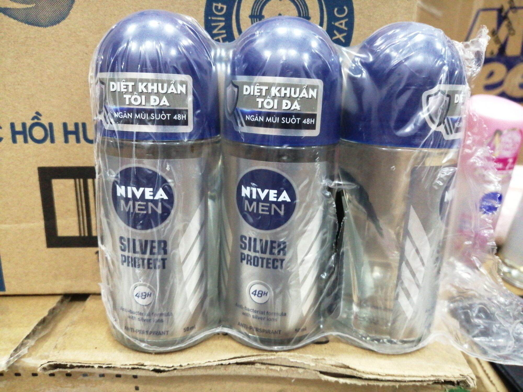 Lăn khử mùi NIVEA Men 50ml (phân tử bạc)
