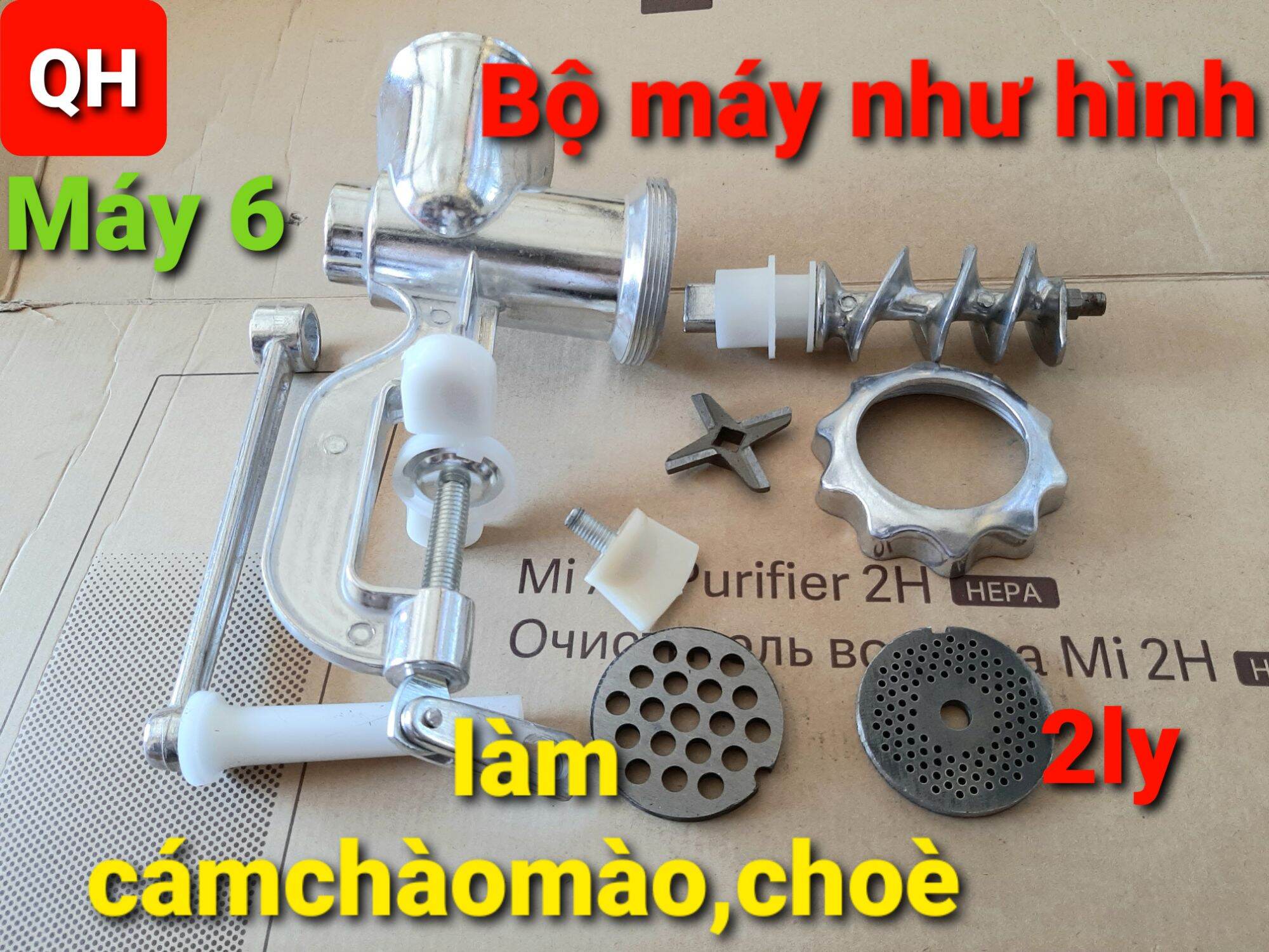 Máy làm cám chim chào mào lỗ 2ly máy số 6