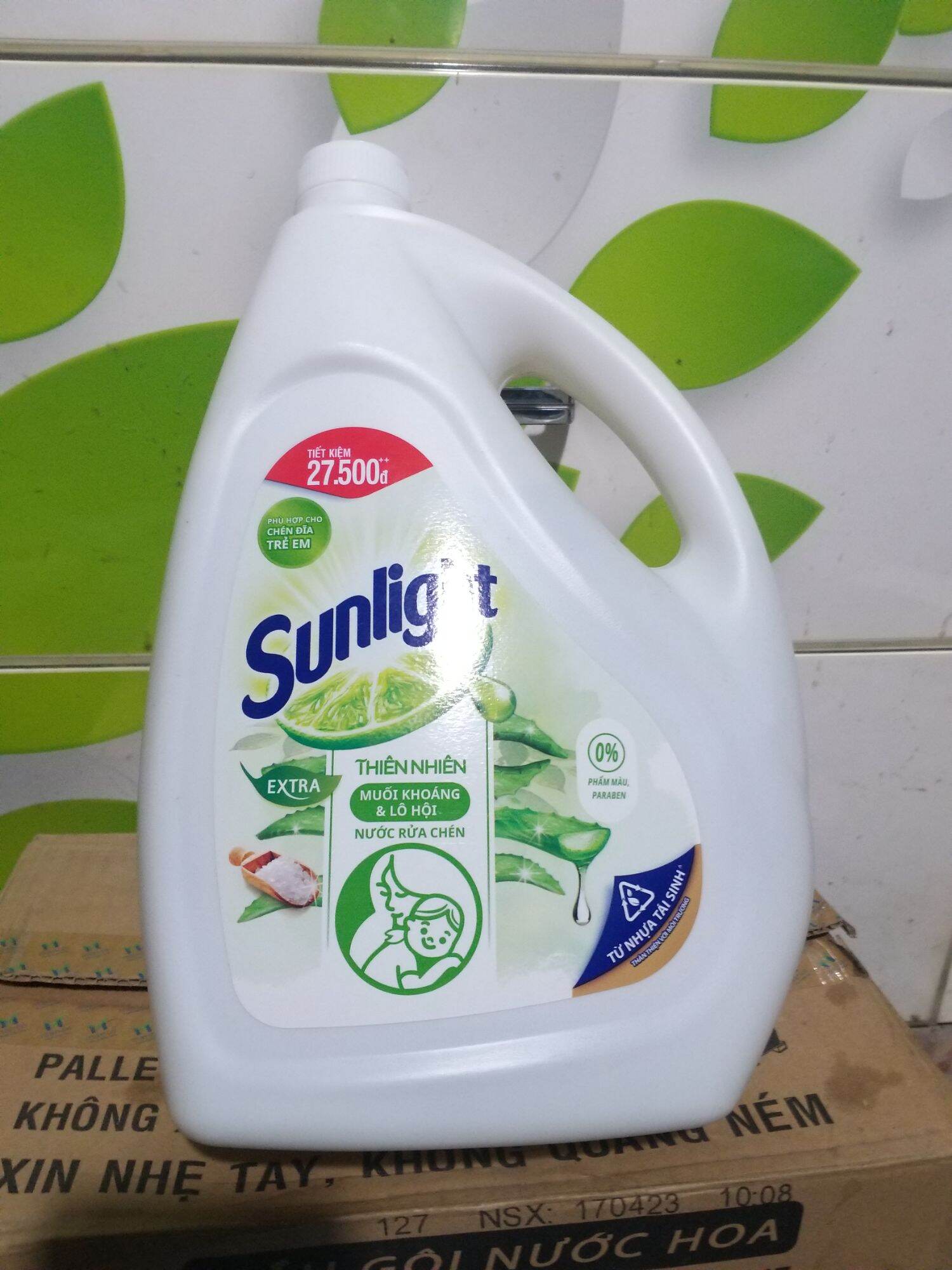 Nước rửa chén SUNLIGHT 3,6Kg Matcha Trà Nhật