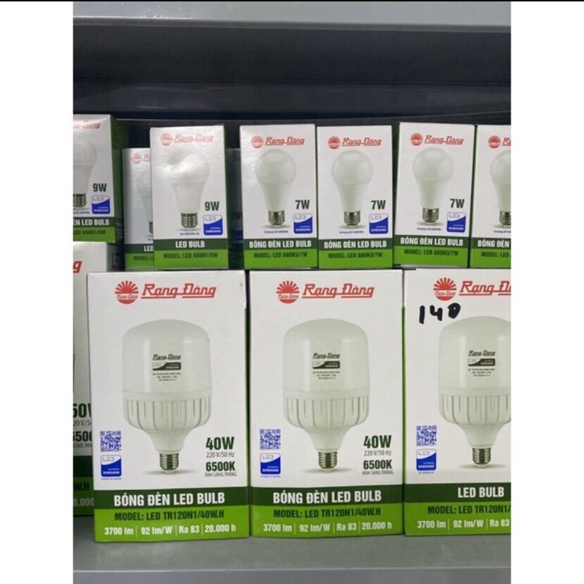 Bóng đèn Led trụ Rạng Đông siêu sáng tiết kiệm điện 5w 7w 9w 20w 30w 40w 50w