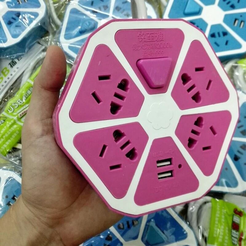 Ổ cắm điện hình trái cam 2 cổng USB