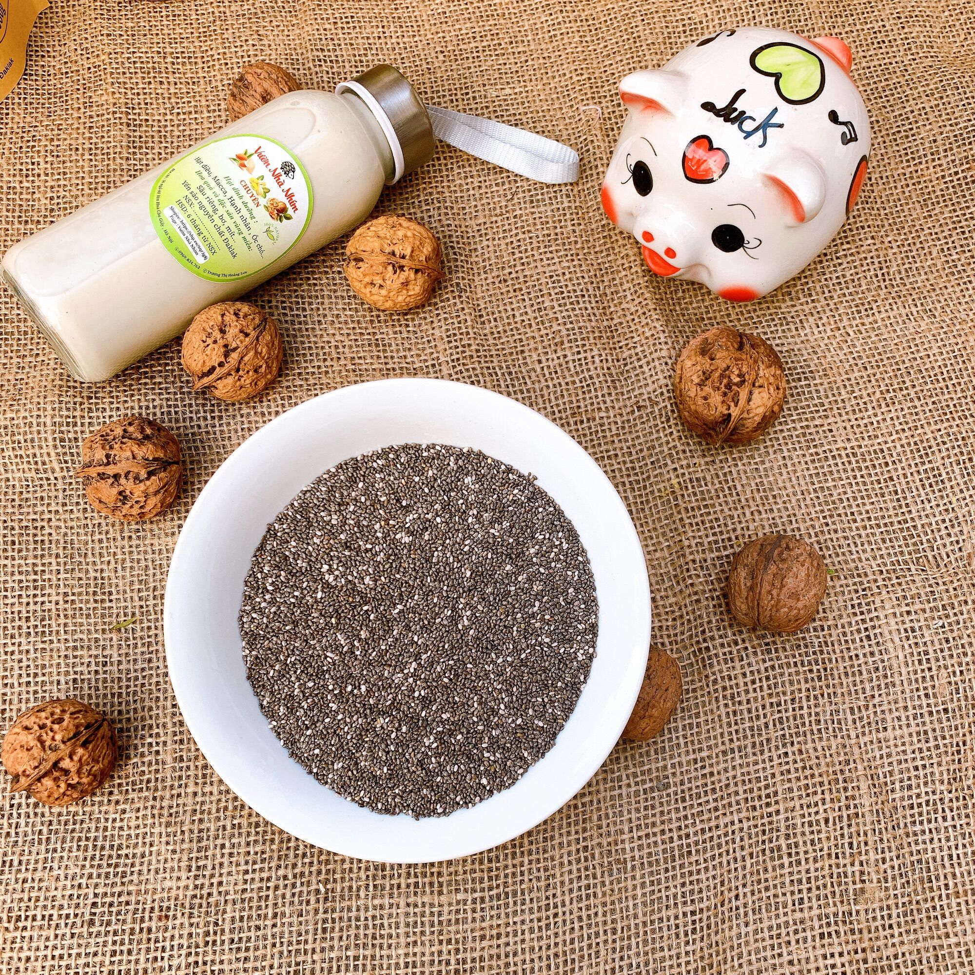 500g hạt chia đen Úc black bag chia