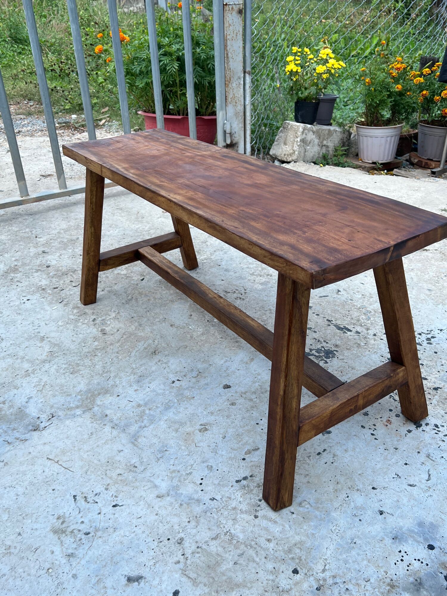 Ghế băng gỗ tự nhiên loại dày 100x30x45cm