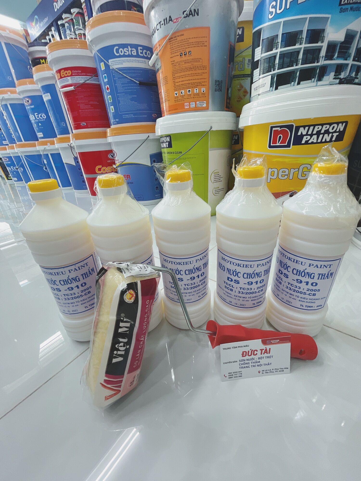 Keo nước chống thấm combo 5 chai + tặng kèm jolods – 910 ds-910 motokieu