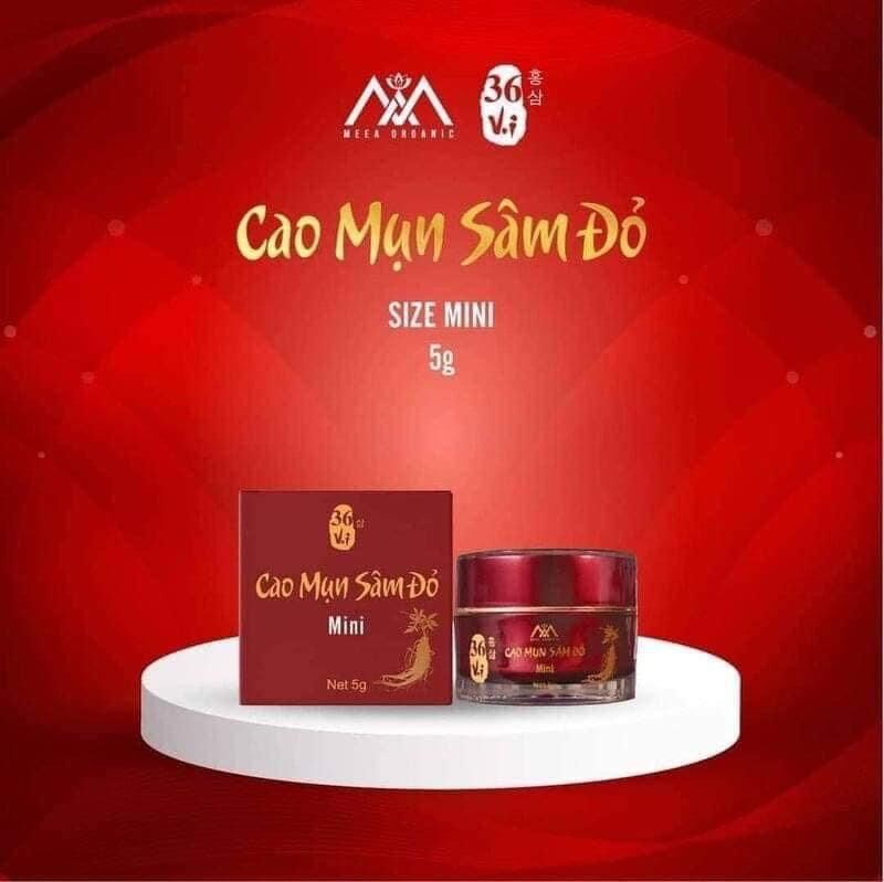 Cao Mụn Sâm Đỏ 36 Vị - Cao Cấp - Hộp 5G