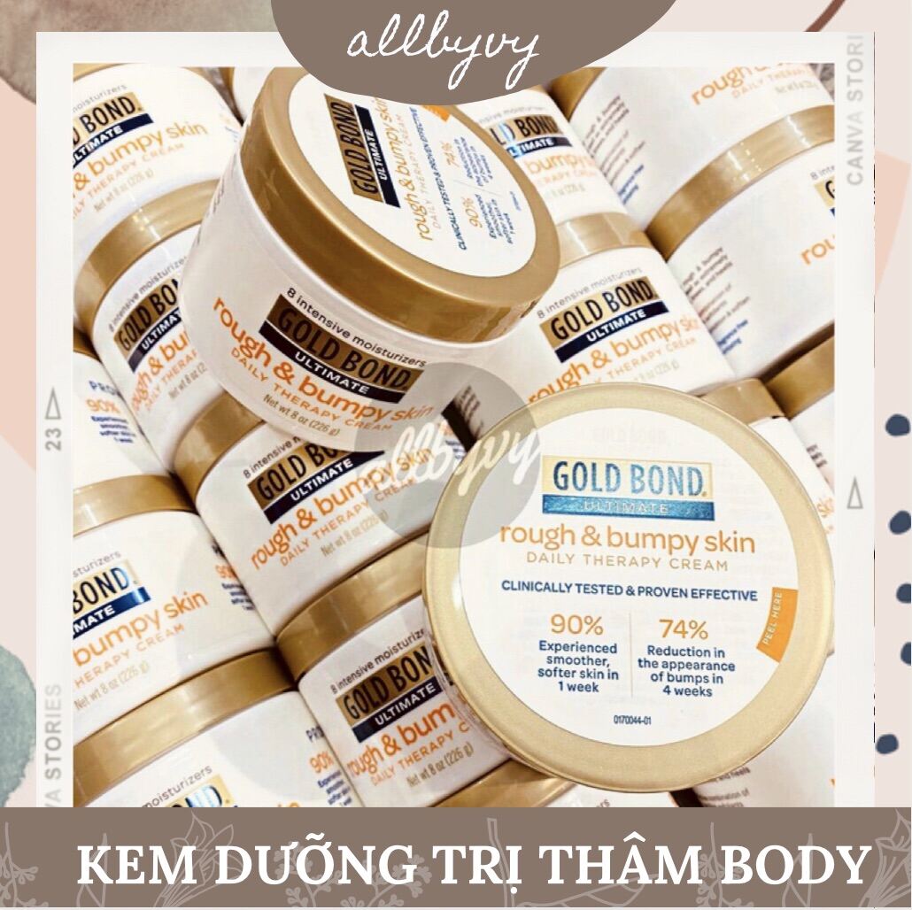 allbyvy | Kem dưỡng sáng da cơ thể Gold Bond Rough & Bumpy Skin