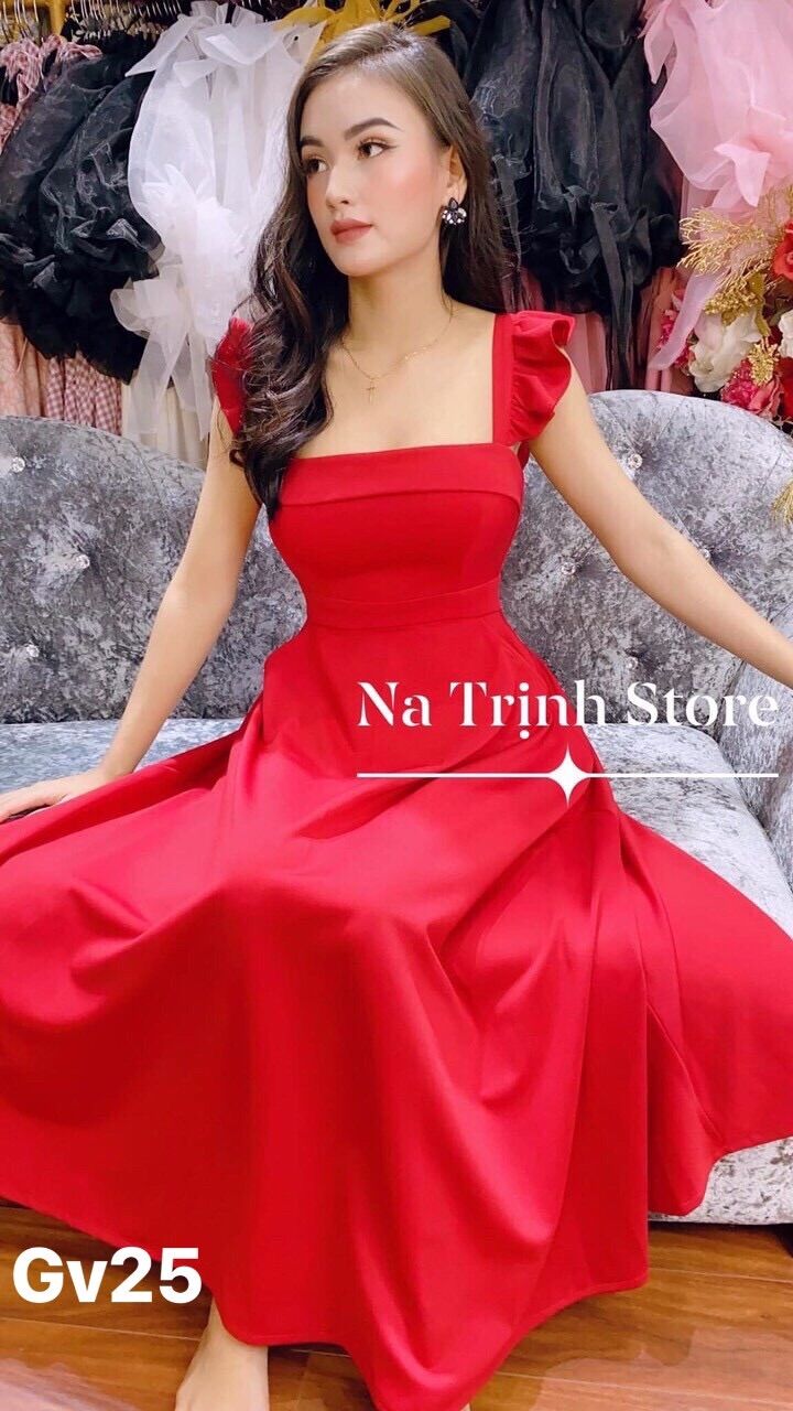 đầm xoè tay cánh tiên