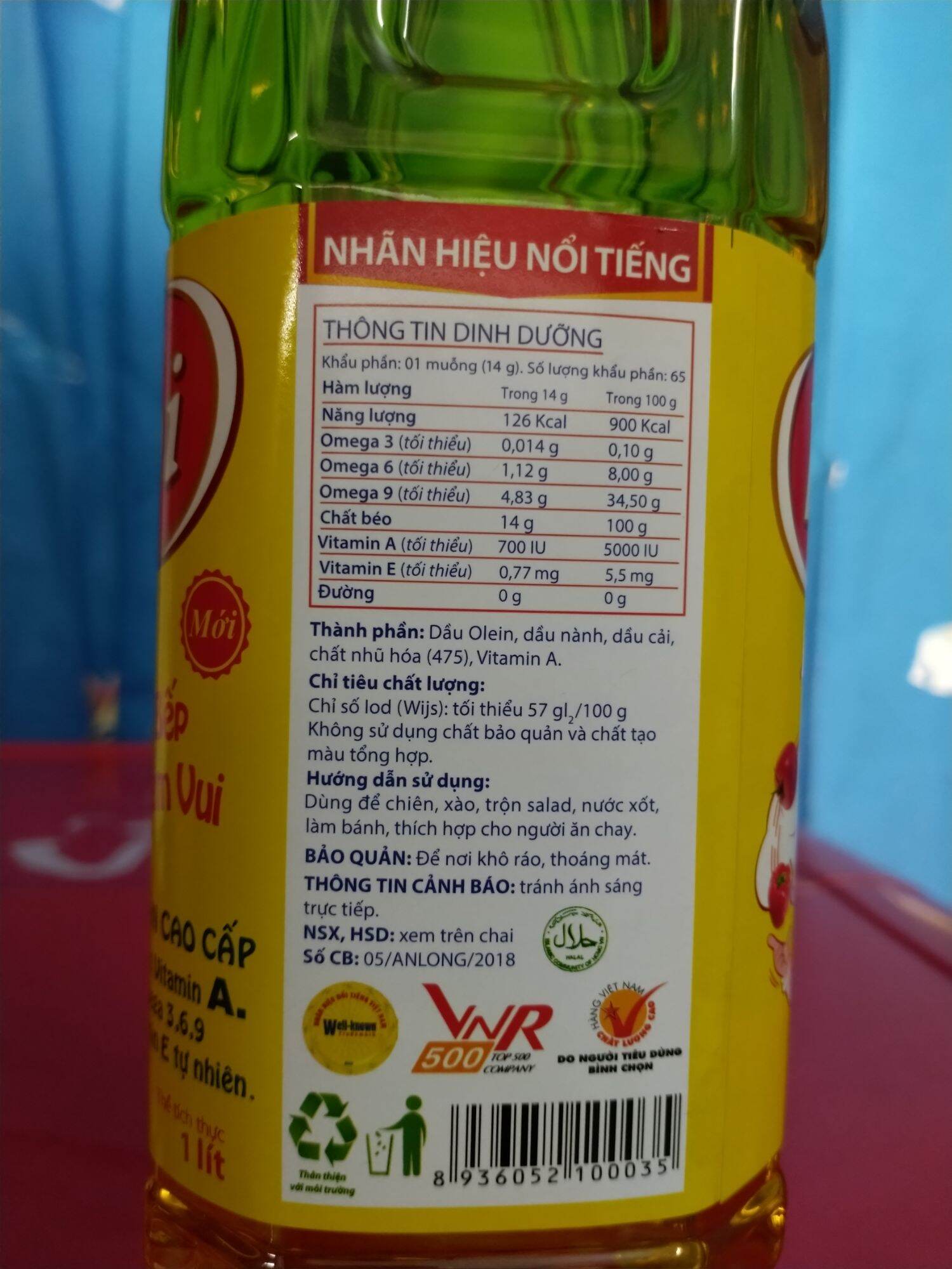Dầu ăn happi Koki 1 lít