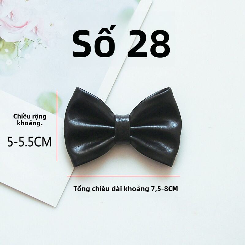 Phụ Kiện Giày Da Mới Dây Thắt Nút Bướm Trang Trí Giày Da Dán Tự Dính Phụ Kiện Giày Dép Giày Dép Phụ 