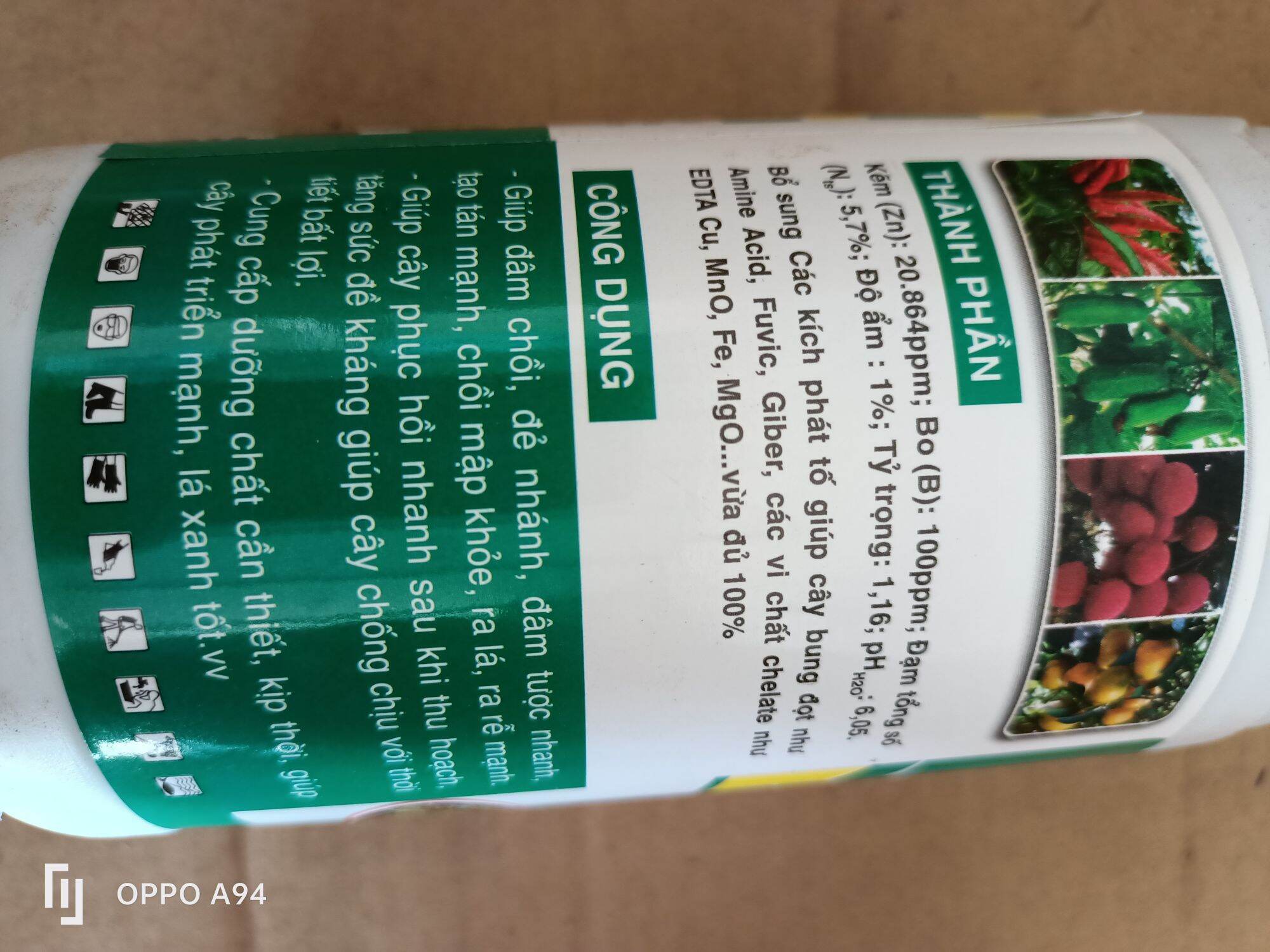 phân FDA -Áo Giáp Kẽm SIÊU ĐÂM CHỒI