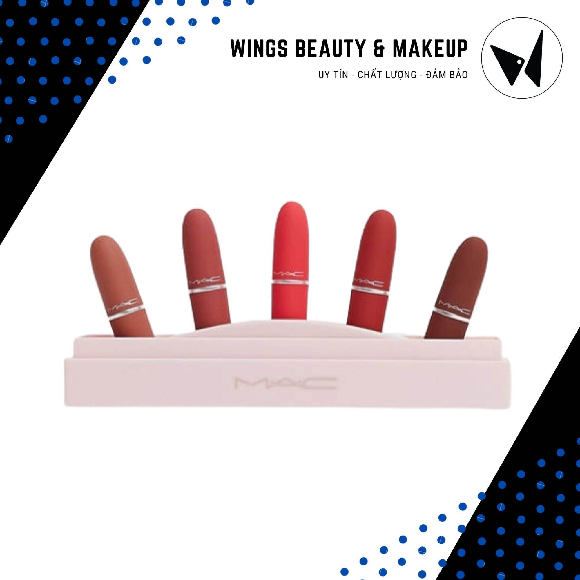 MAC - Son thỏi lì Showstopper Powder Kiss Lipstick