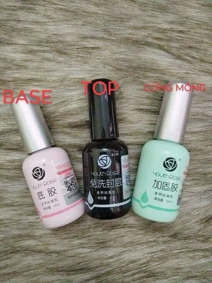 Top bóng hoa hồng, liên kết, cứng móng hoa hồng