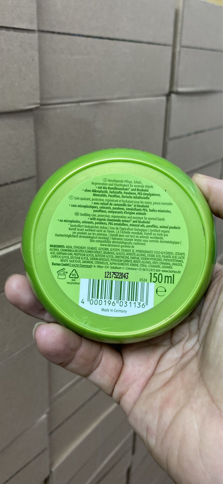 Kem Dưỡng Da Tay Kamill Classic 150ml Đức