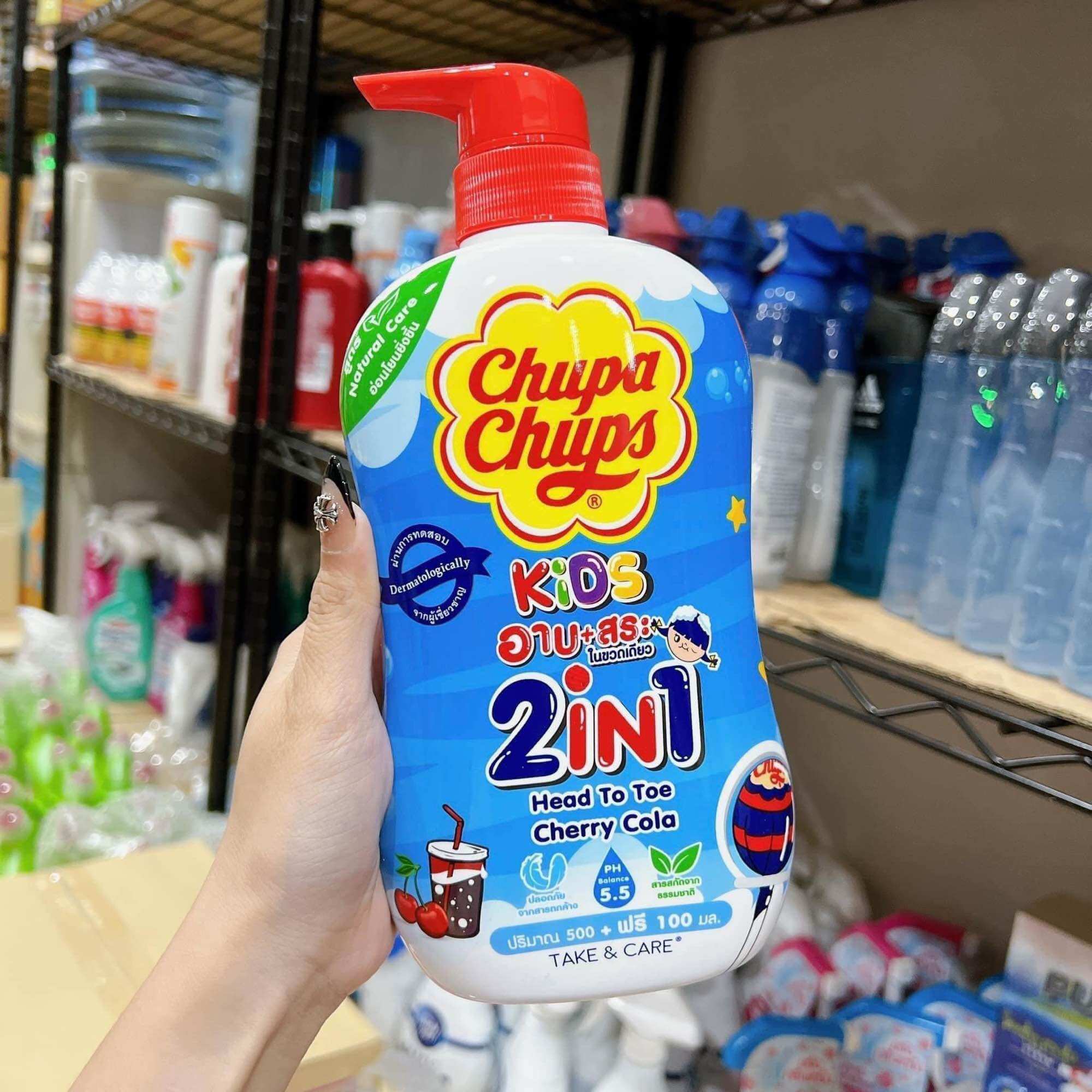 Sữa tắm gội cho bé chupa chups 600ml thái lan