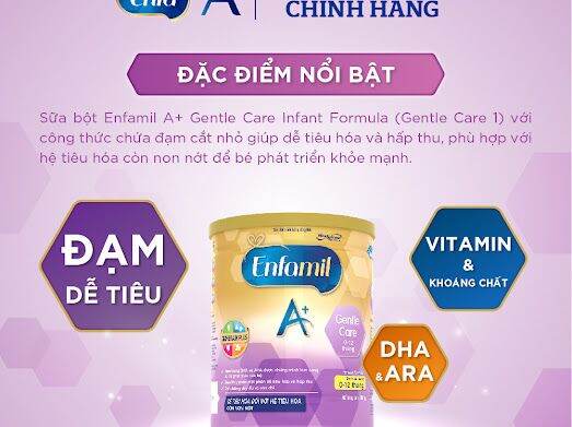 SỮA BỘT ENFA A+ GENTLE CARE SỐ 1 (0-12 tháng) 350G ( DATE SIÊU MỚI )