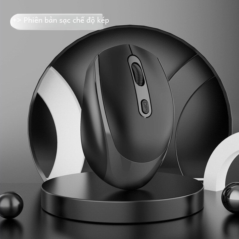 Không dây im lặng chuột bluetooth 2.4g chế độ kép câm sạc di động chuột quang học cho máy tính xách tay pc trò chơi văn phòng