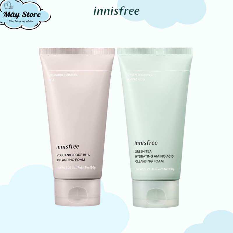 Sữa rửa mặt innisfree 150gr trà xanh & tro núi lửa