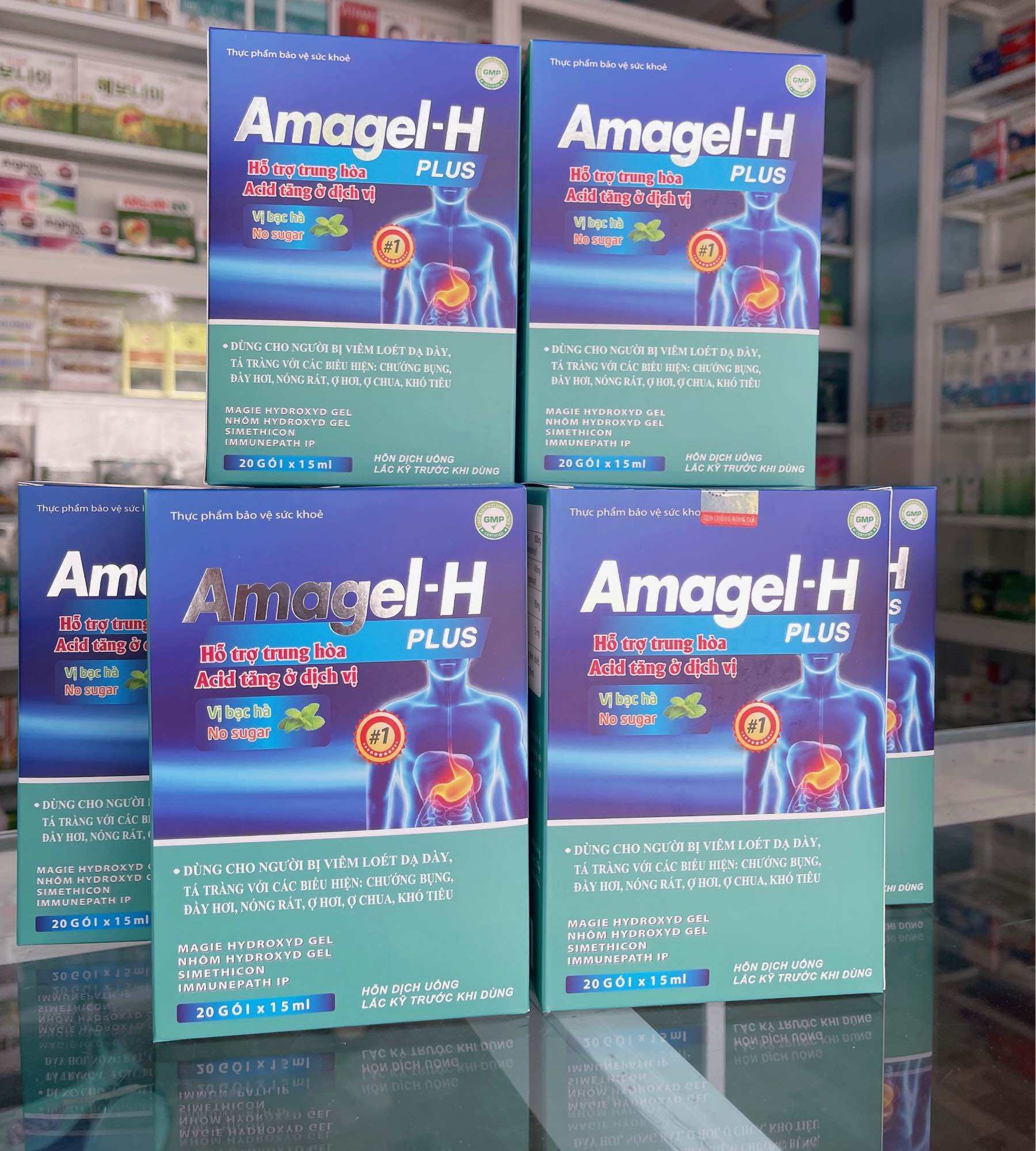 Amagel-H Plus - Hỗ trợ giảm viêm loét dạ dày, tá tràng