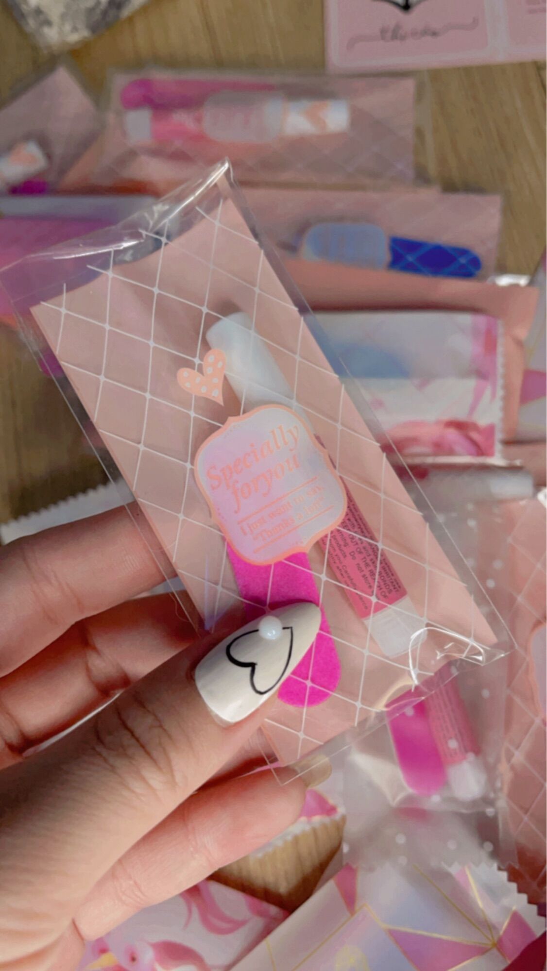 10 combo keo và dũa mini nails box