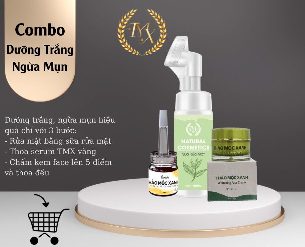 Combo Dưỡng Trắng Thảo Mộc Xanh