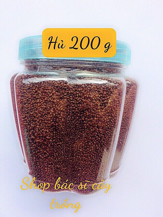 200 gram thức ăn cá kiểng 7 màu, cá vàng, betta, guppy, dumbo