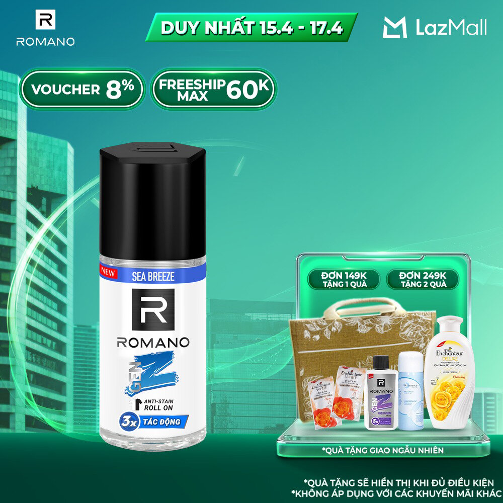 Lăn khử mùi ROMANO GENZ SEA BREEZE 40ML
