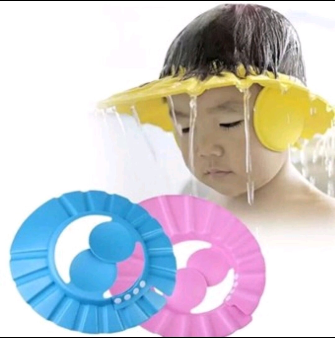 Mũ đội đầu chắn nước có vành che tai cho bé