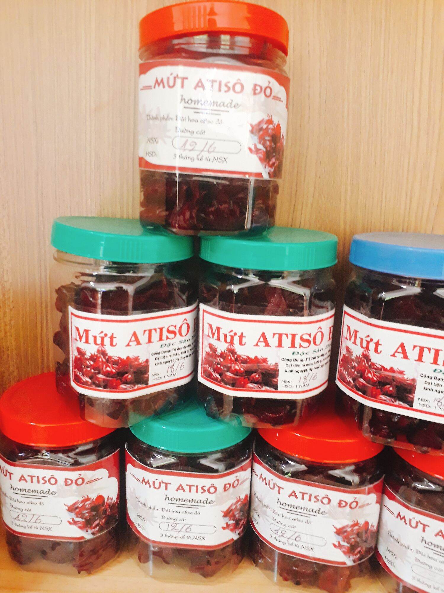 Mứt atiso đỏ hủ 300gr - đặc sản đà lạt