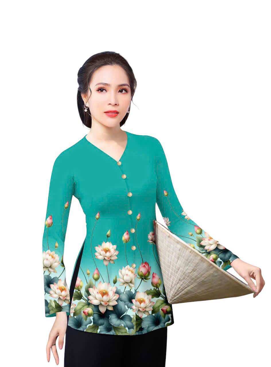 Áo bà ba in 4D -40-75kg mặc vừa (hàng may sẵn-áo ko kèm quần)