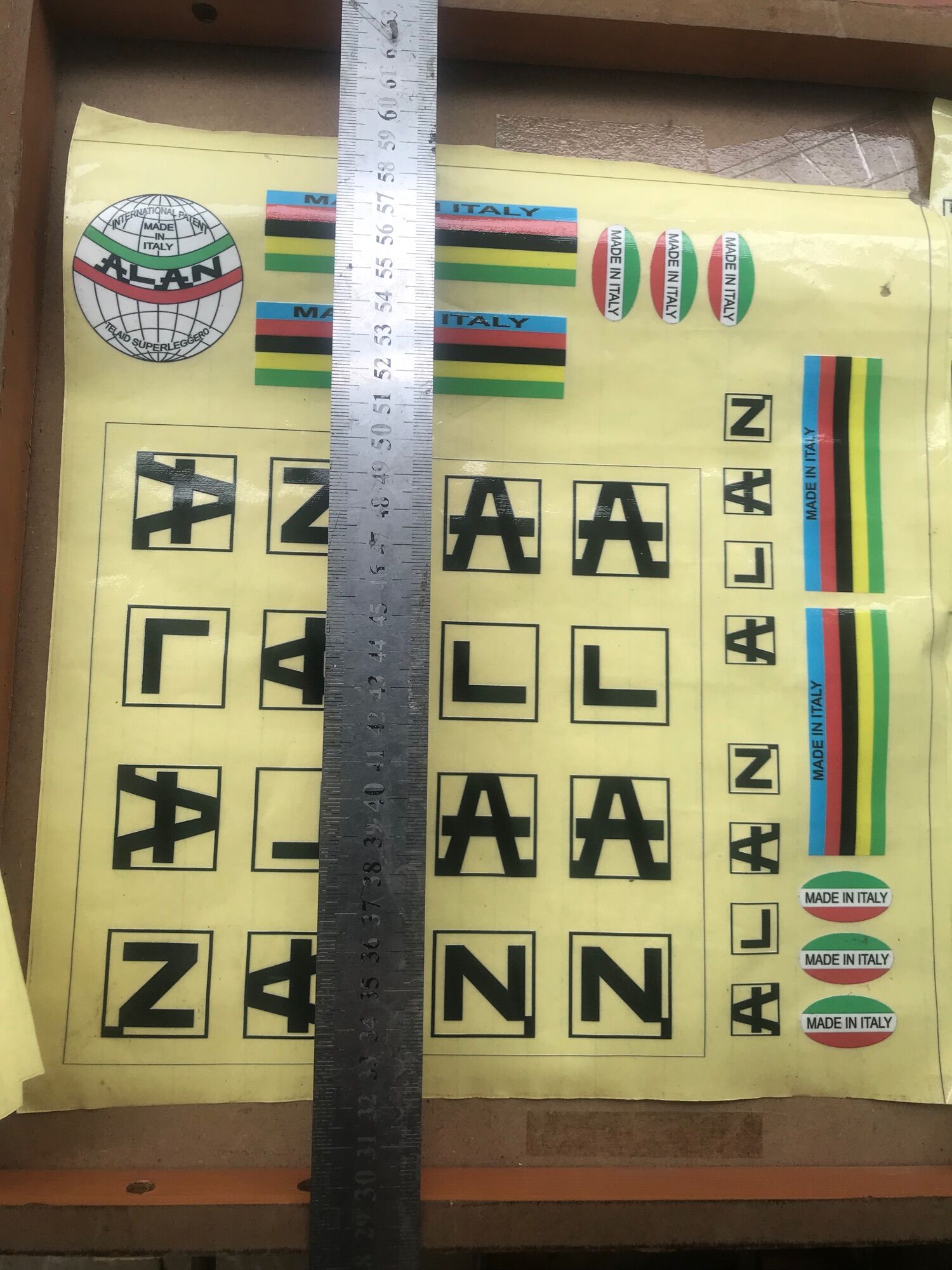 Decal tem xe đạp ALAN ITALY
