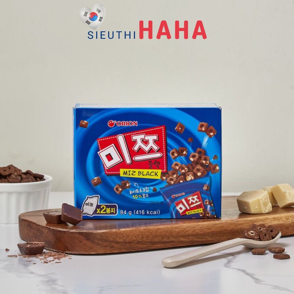 Bánh snack mizblack orion hàn quốc 84g 오리온 미쯔